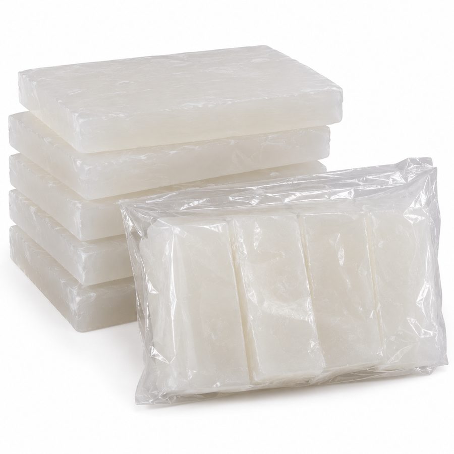Bloque de parafina terapéutica blanca